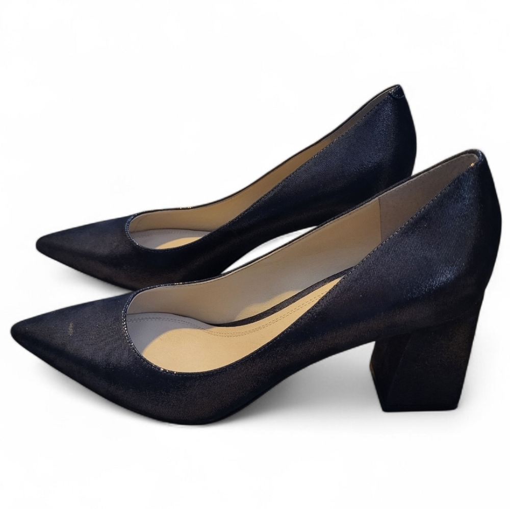 Marc Fisher Zala Block Heel Pointy Toe Pump - Size 10